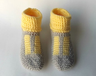 Ladies House Shoes, Mary Janes Crochet Slippers, Slipper Socks, Women Slippers, T Strap Slippers