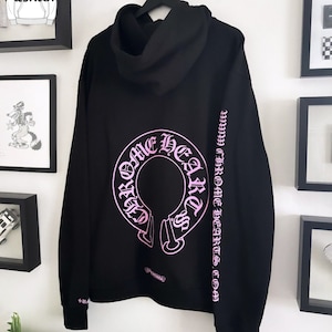 Purple Chrome Hearts Hoodie - Etsy