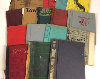 Vintage Book Covers Lot of 10, Distressed Covers, COVERS ONLY, Crafting, Journaling