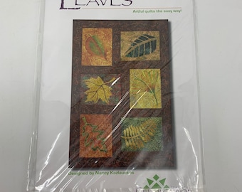 Leaves Applique Quilt Pattern by Cedar Canyon Nancy Kazlauckas