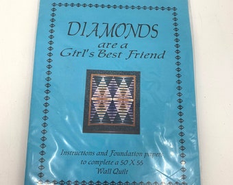 Diamonds Are A Girls Best Friend Foundation papieren quiltpatroon Joyce Snyder