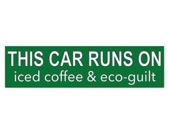 Eco-schuldgevoel tegen klimaatverandering | Grappige autostickers, auto-accessoires, cadeaus voor milieubewuste bestuurders, [...]