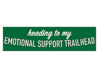 Bumpersticker wandelen | Trailhead bumpersticker emotionele steun, grappige autosticker, sticker avontuur, buitenhumor, cadeau voor wandelaars