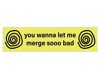 Let me hypnose geel samenvoegen bumpersticker | Grappige bumpersticker, memesticker, autosticker
