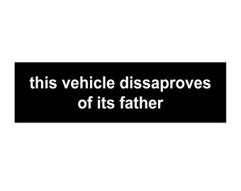 TESLA Bumpersticker Zwart | Grappige voertuigbumpersticker, autosticker, auto-accessoires, spijtsticker