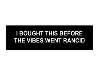 TESLA Bad Vibes-bumpersticker zwart | Grappige voertuigbumpersticker, autosticker, auto-accessoires, spijtsticker