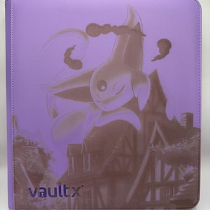 Espeon And Gengar Fusion Strike Purple Vault X 12 Pocket Trading Card Zip Up Binder