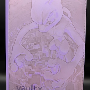 Pokemon Mewtwo Vault X 9 Pocket Trading Card Zip up Binder - Etsy