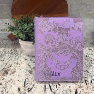 Gengar Pokemon Card Binder, Purple Vault X 4 Pocket Zip TCG Album 160 Cards,  Compact Custom Collector Gift - Etsy