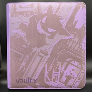 Gengar Purple Vault X 12 Pocket Trading Card Zip Up Binder
