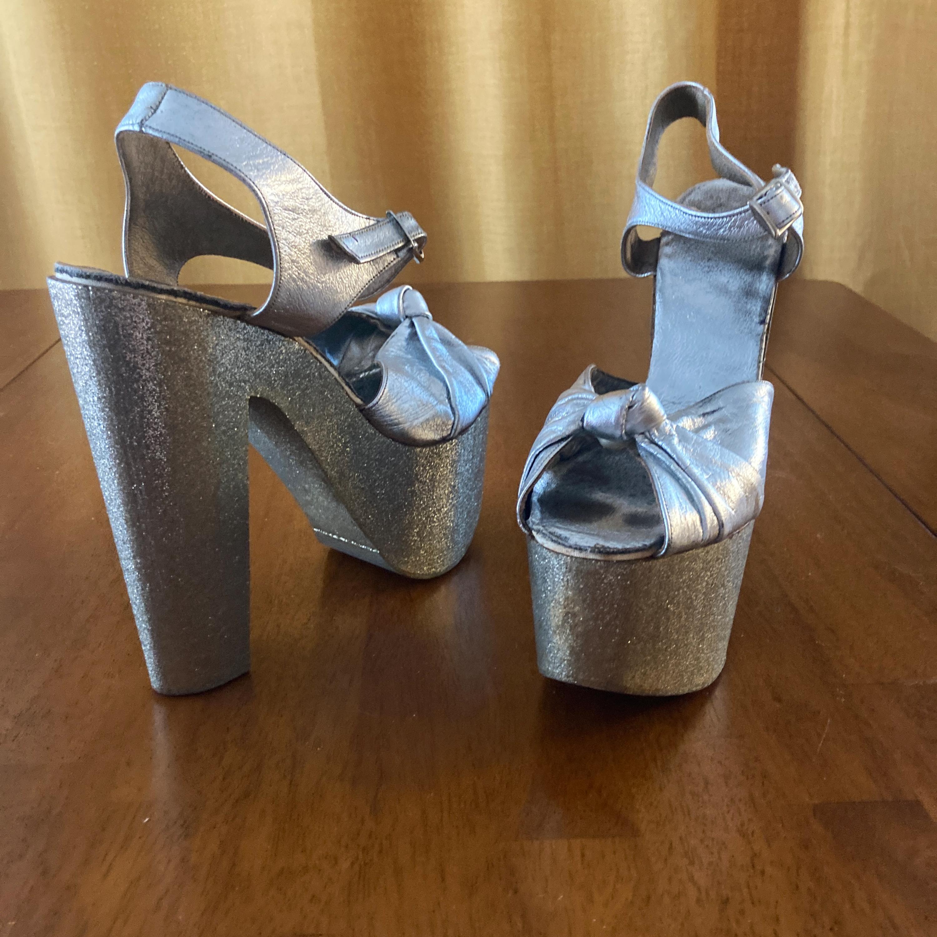 Rare Vintage 1970s Goody Two Shoes Platform High Heels- Studio 54 Disco ...