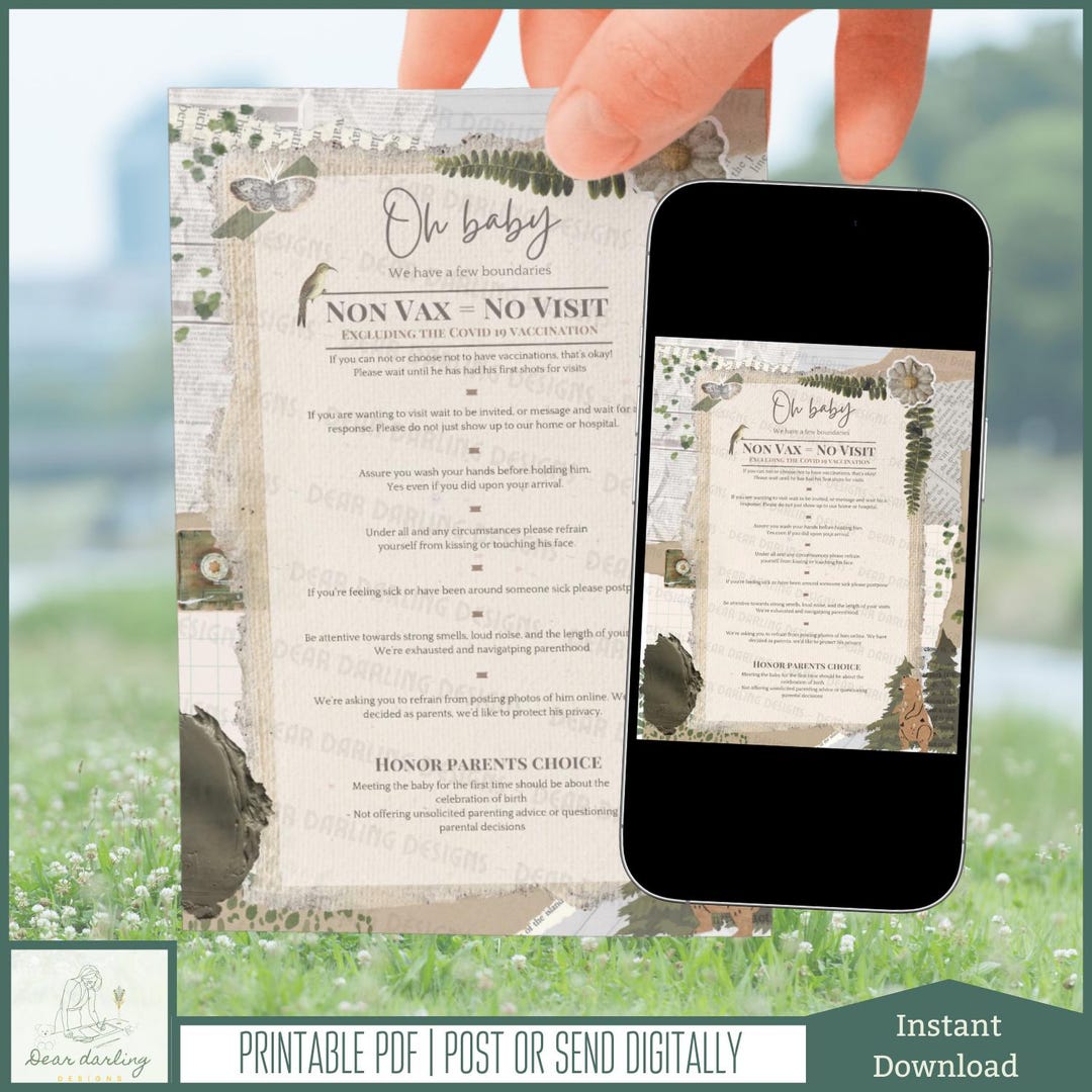 Newborn Rules.pdf Newborn Baby Rules | Instant Download | Printable PDF | Social Media ...