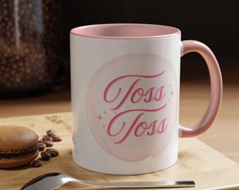 Caneca "Toss Toss Wicked", Caneca inspirada na Glinda da Broadway, Presente para fãs do musical Wicked, Produtos da Glinda de Wicked, Presente de aniversário para amigos e familiares