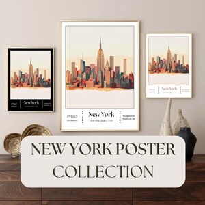 Pósteres minimalistas de Nueva York Arte mural de Nueva York Arte imprimible de Nueva York Pósteres para la entrada Decoración minimalista Arte mural Pinturas de Nueva York Pósteres de Nueva York Pósteres de la ciudad
