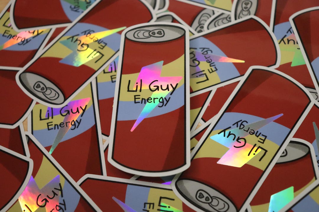 Energization Sticker Energy Drink Sticker - Etsy