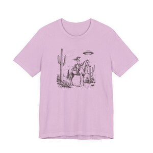 Cosmic Cowgirl TShirt, UFO Western Graphic Tee, Retro Space Cowgirl Shirt, Bella Canvas Tee image 15