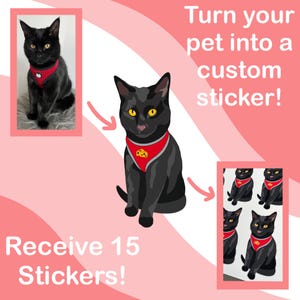 Aangepaste gestanste huisdierenstickers - maak van je huisdier een sticker!