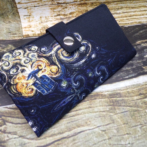 Doctor Who's Van Gogh Tardis long wallet OR half wallet