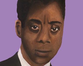 James Baldwin portrait print