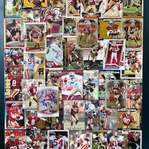 San Francisco 49ers Niners football cards collage NFL