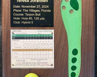Hole in One Plaque
