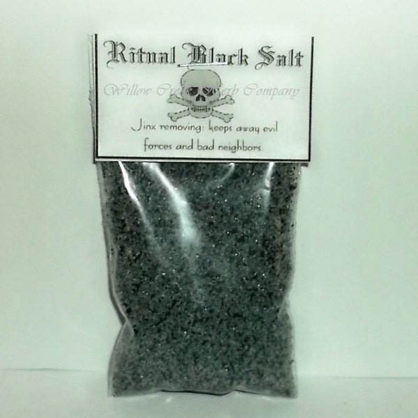 Black Salt - 1oz. Witches Salt - Ritually Prepared