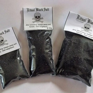 Black Salt - 1oz - Witches Salt - Ritually Prepared