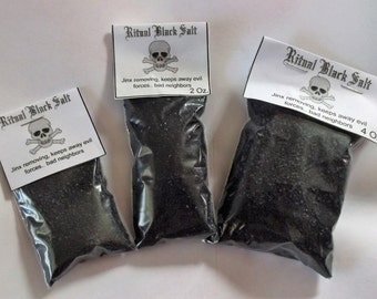 Black Salt - 1oz - Witches Salt - Ritually Prepared