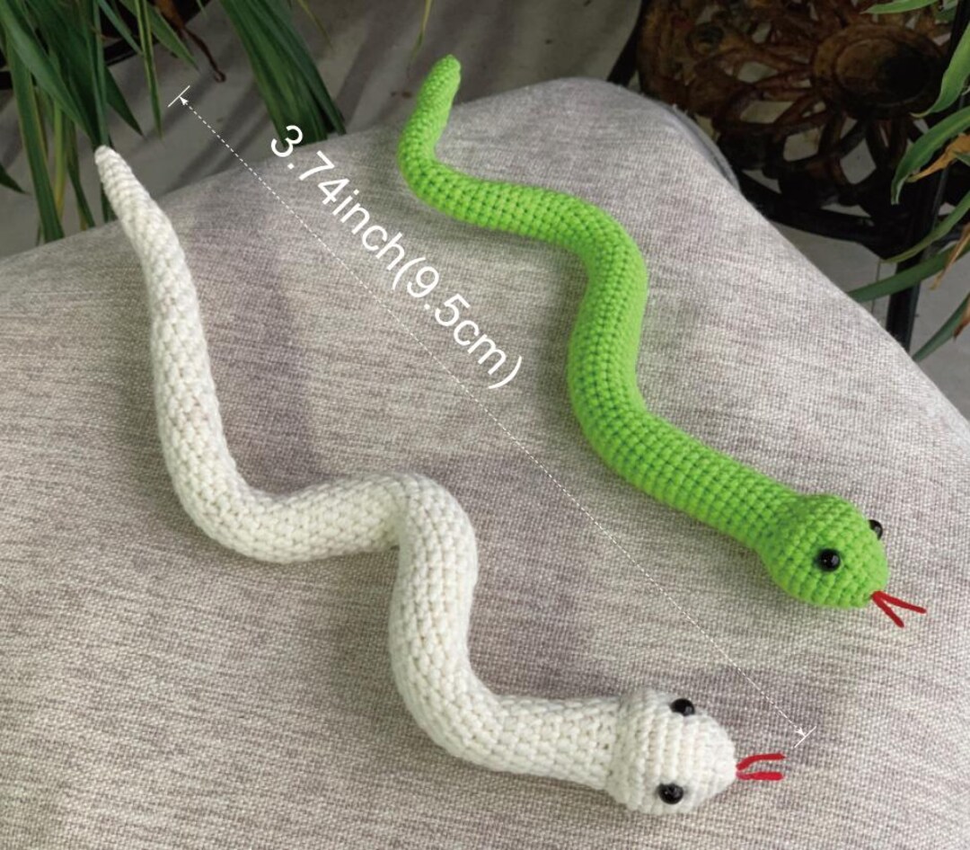 Crochet Snake Keychain, Mini Snake Plushie, Snake Handmade Art, Snake ...