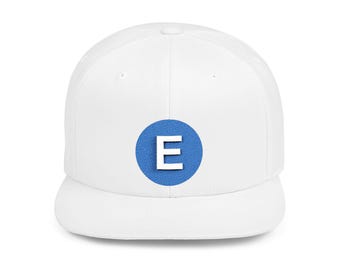 NYC Subway E Train Snapback Cap, Trendy Baseball Cap, Gift for NYCT Lovers