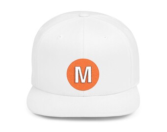 NYC Subway M Train Snapback Cap, Trendy Baseball Cap, Gift for NYCT Lovers