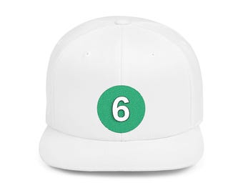NYC Subway 6 Train Snapback Cap, Trendy Baseball Cap, Gift for Sports Lovers