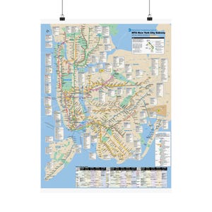 MTA NYC Subway Map Poster Mai 2003