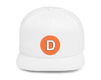 NYC Subway D Train Snapback Cap, Trendy Baseball Cap, Gift for NYCT Lovers