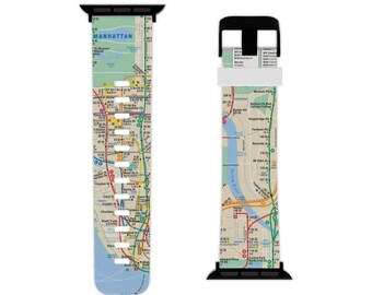 Cinturino per Apple Watch con mappa della metropolitana di New York (2007)