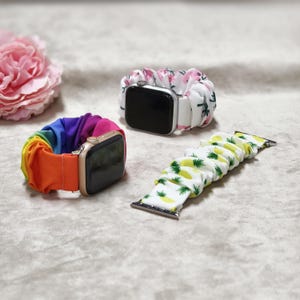 Unique Polyester Apple Watchband Elastic Apple Watchstrap, New Watchband Compatible with Apple Watch Series 1-8 Band 38mm-45mm, Watch Strap