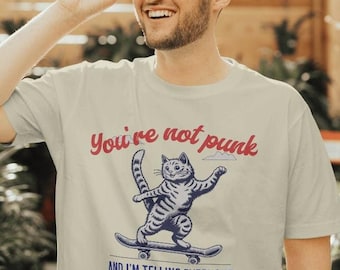 Jawbreaker &#39;Dear You&#39; T-Shirt: Skateboarding Cat, Punk Music Gift