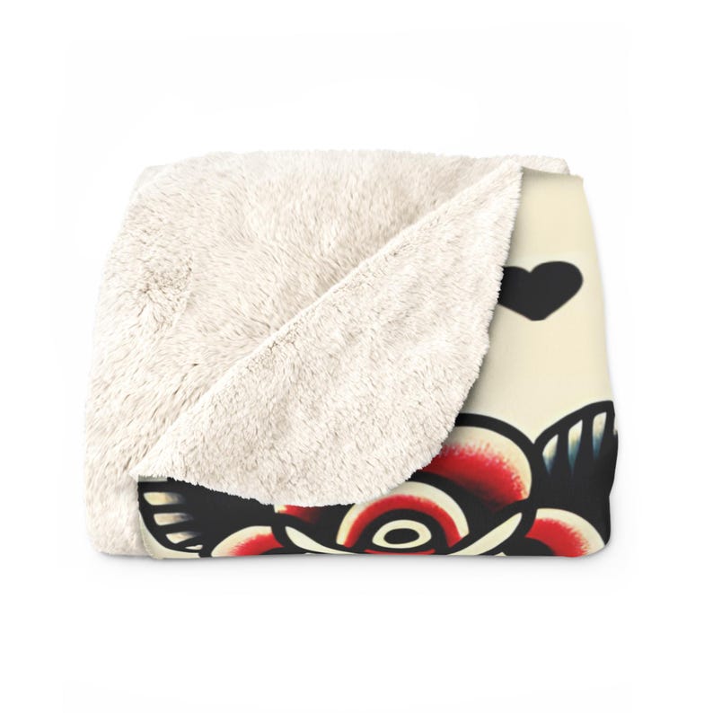 Tattoo Flash Blanket Traditional Tattoo Style Throw Hardcore Punk Indie