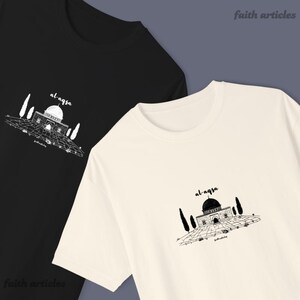 Al-Aqsa Simplistic Oversized T-Shirt, Palestine Simplistic Shirt, Al-Aqsa Simple Art Shirt, Free Palestine Shirt, Al-Aqsa Mosque Shirt