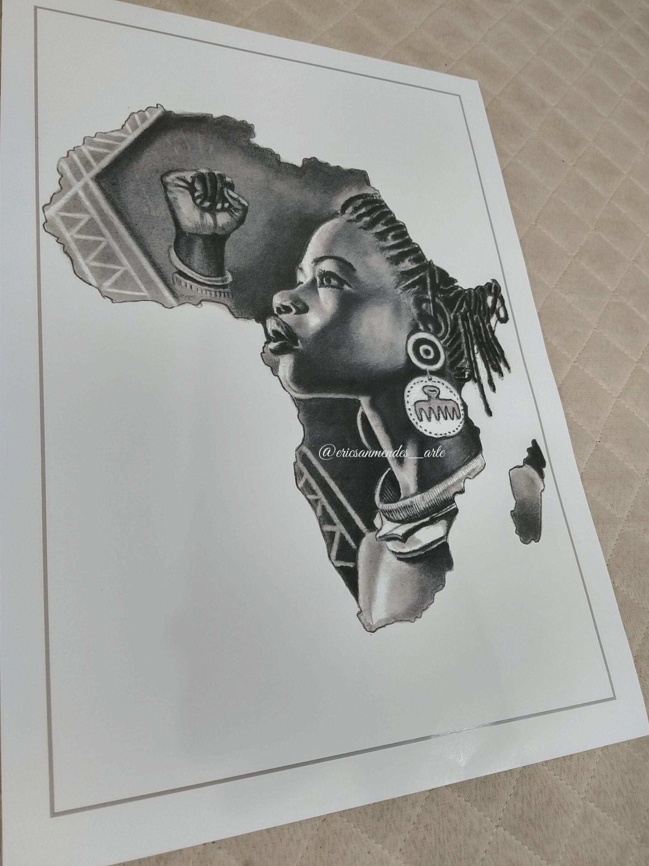 Africa Outline Map Tattoo