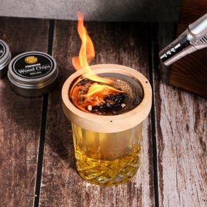 Smoked Cocktail Gift Set Drink Kit for the bourbon lover,Unique Bourbon smoker Gift,Engraved Barware Set,Custom Old Fashion Smoker kit