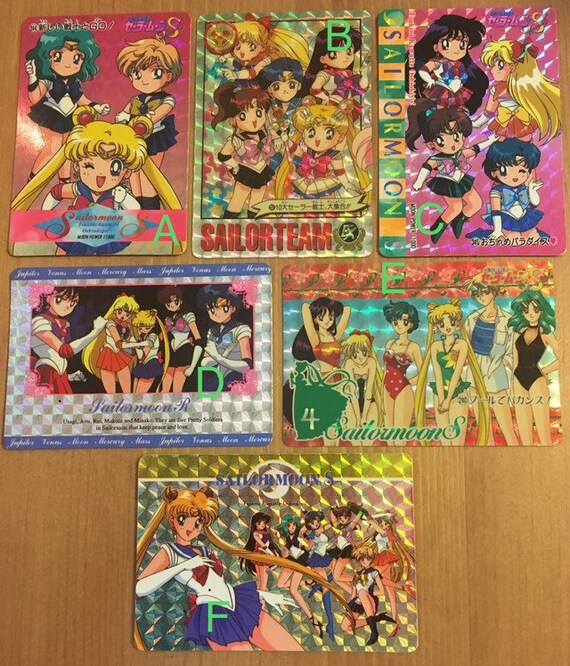 Image result for sailor moon trading cards