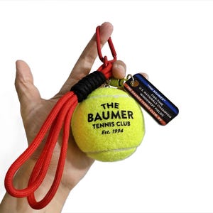 The Royal Tenenbaums Inspired Tennis Ball Bag Accessory Keychain