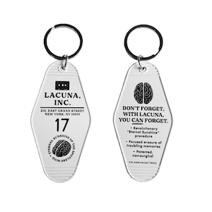 Eterno resplandor de la mente impecable Lacuna Inc inspiró la bolsa de llavero