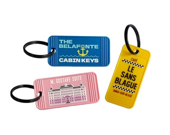 Wes Anderson Movie Inspired Rectangle Keychain