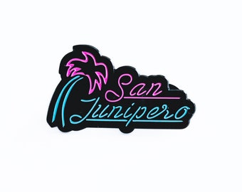 San Junipero Black Mirror Inspired Enamel Pin