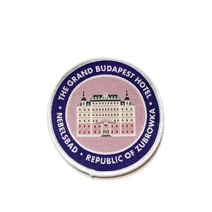 The Grand Budapest Hotel Inspired Woven Patch