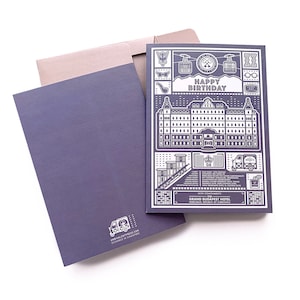 Die Grand Budapest Hotel alles Gute zum Geburtstag Karte