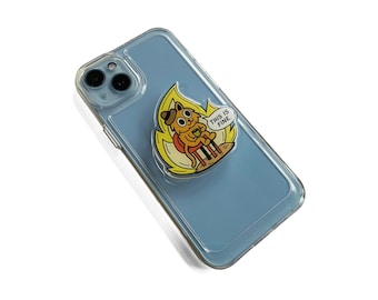 This Is Fine Cat Meme Mobile Phone Acrylic Stand