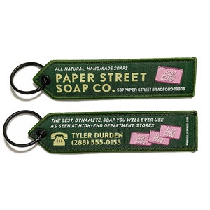 Fight Club Film Inspired Woven Jet Tag